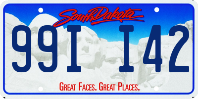 SD license plate 99II42