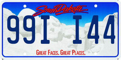 SD license plate 99II44