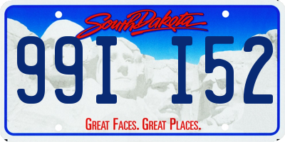 SD license plate 99II52