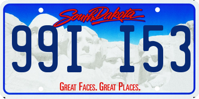 SD license plate 99II53