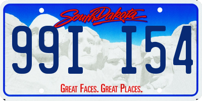 SD license plate 99II54