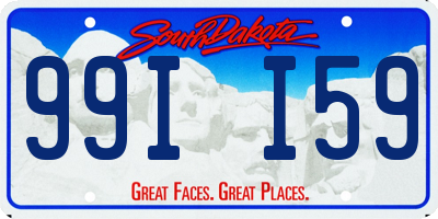 SD license plate 99II59