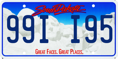 SD license plate 99II95