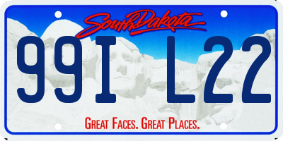 SD license plate 99IL22