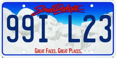 SD license plate 99IL23
