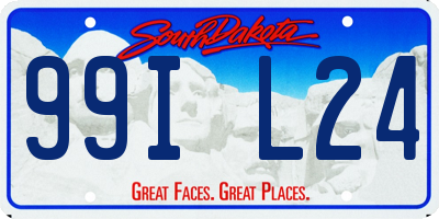 SD license plate 99IL24