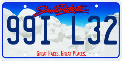 SD license plate 99IL32