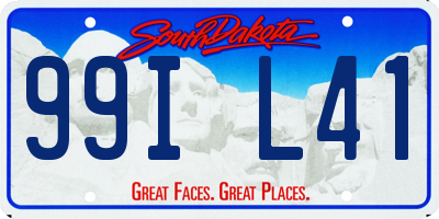 SD license plate 99IL41