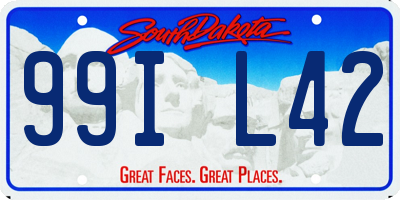 SD license plate 99IL42