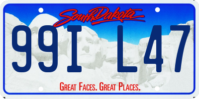 SD license plate 99IL47