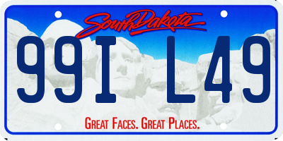 SD license plate 99IL49