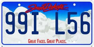 SD license plate 99IL56