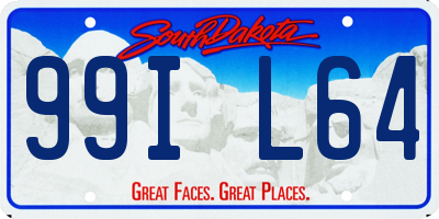 SD license plate 99IL64