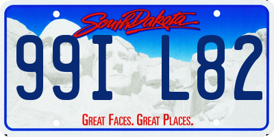 SD license plate 99IL82