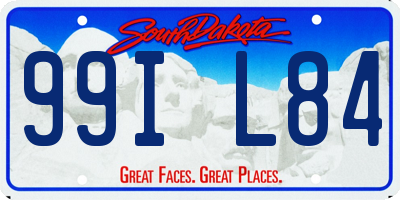 SD license plate 99IL84
