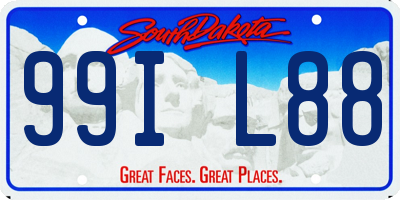 SD license plate 99IL88