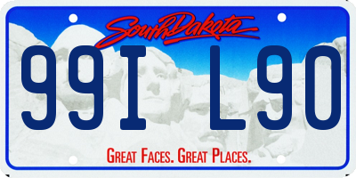 SD license plate 99IL90