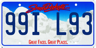 SD license plate 99IL93