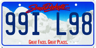 SD license plate 99IL98