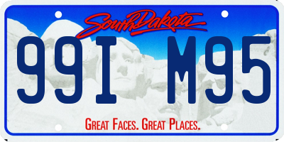 SD license plate 99IM95