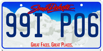 SD license plate 99IP06