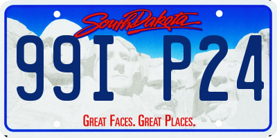 SD license plate 99IP24