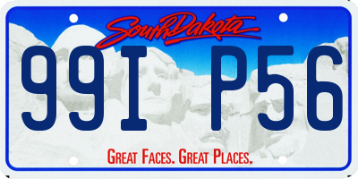 SD license plate 99IP56