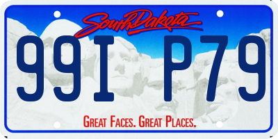 SD license plate 99IP79
