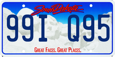 SD license plate 99IQ95