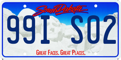 SD license plate 99IS02