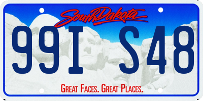 SD license plate 99IS48