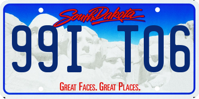 SD license plate 99IT06