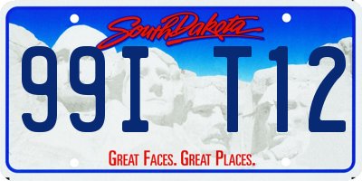 SD license plate 99IT12