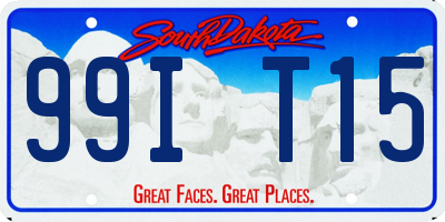 SD license plate 99IT15