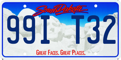 SD license plate 99IT32