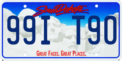 SD license plate 99IT90