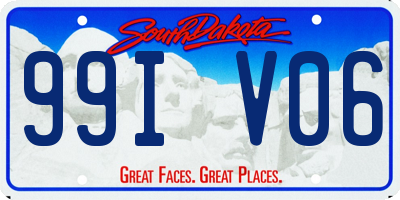 SD license plate 99IV06