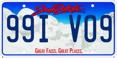 SD license plate 99IV09