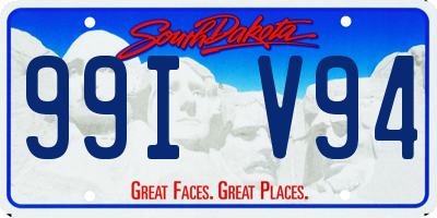 SD license plate 99IV94