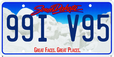 SD license plate 99IV95