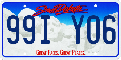 SD license plate 99IY06