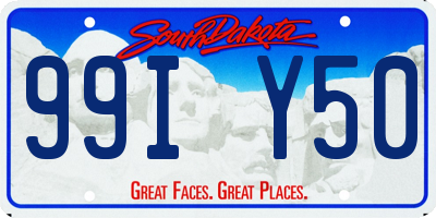 SD license plate 99IY50