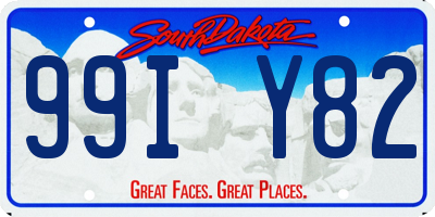 SD license plate 99IY82