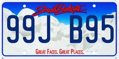 SD license plate 99JB95