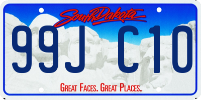 SD license plate 99JC10