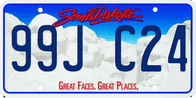 SD license plate 99JC24