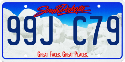 SD license plate 99JC79