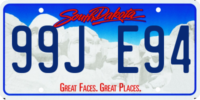 SD license plate 99JE94