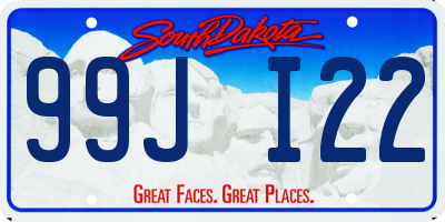 SD license plate 99JI22