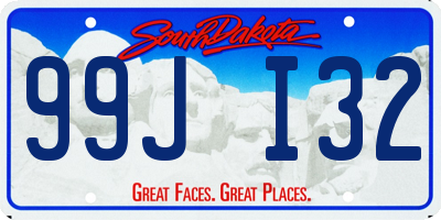 SD license plate 99JI32